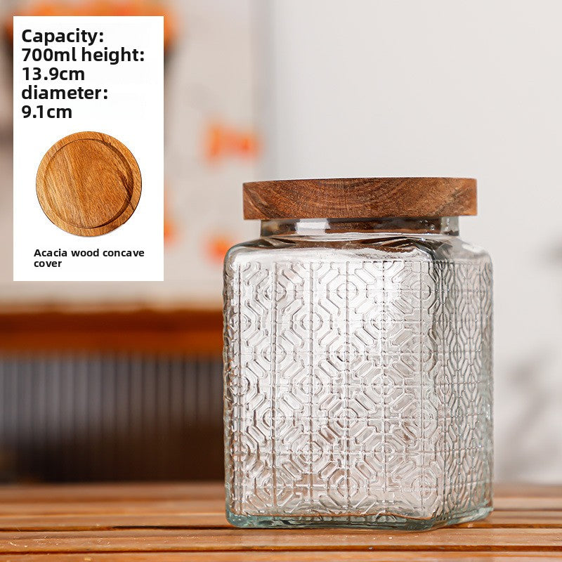 Glass sealed jar