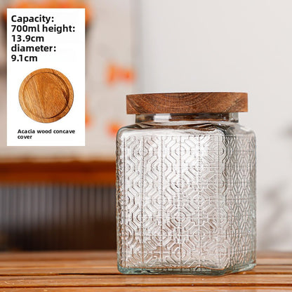 Glass sealed jar