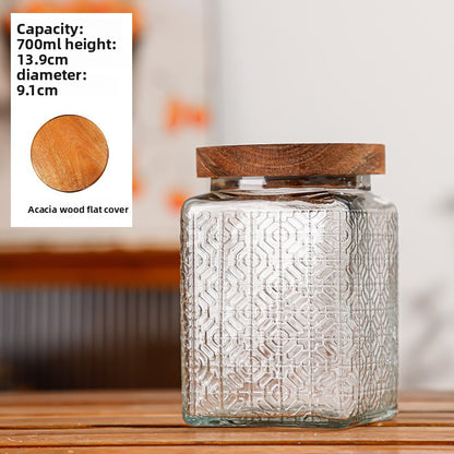 Glass sealed jar