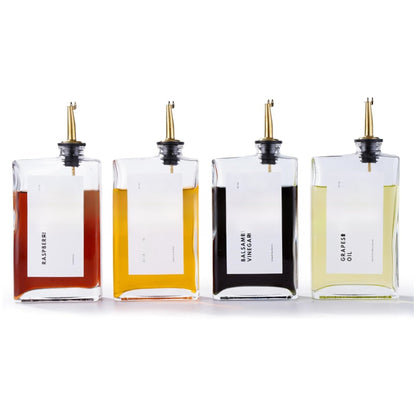Glass seasoning bottle