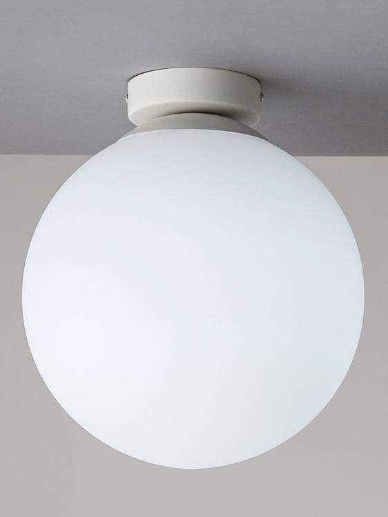 Glass spherical ceiling lamp