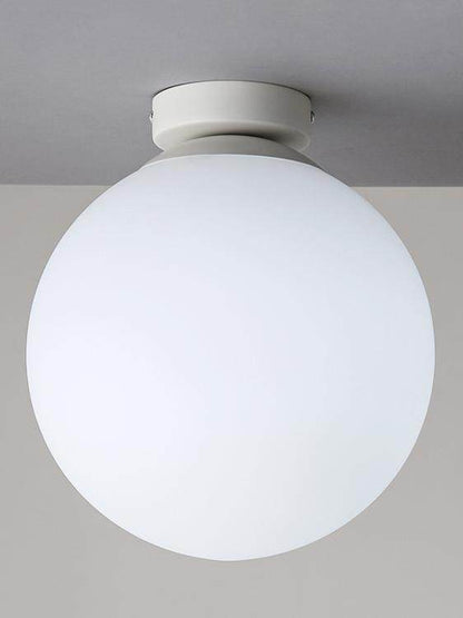 Glass spherical ceiling lamp