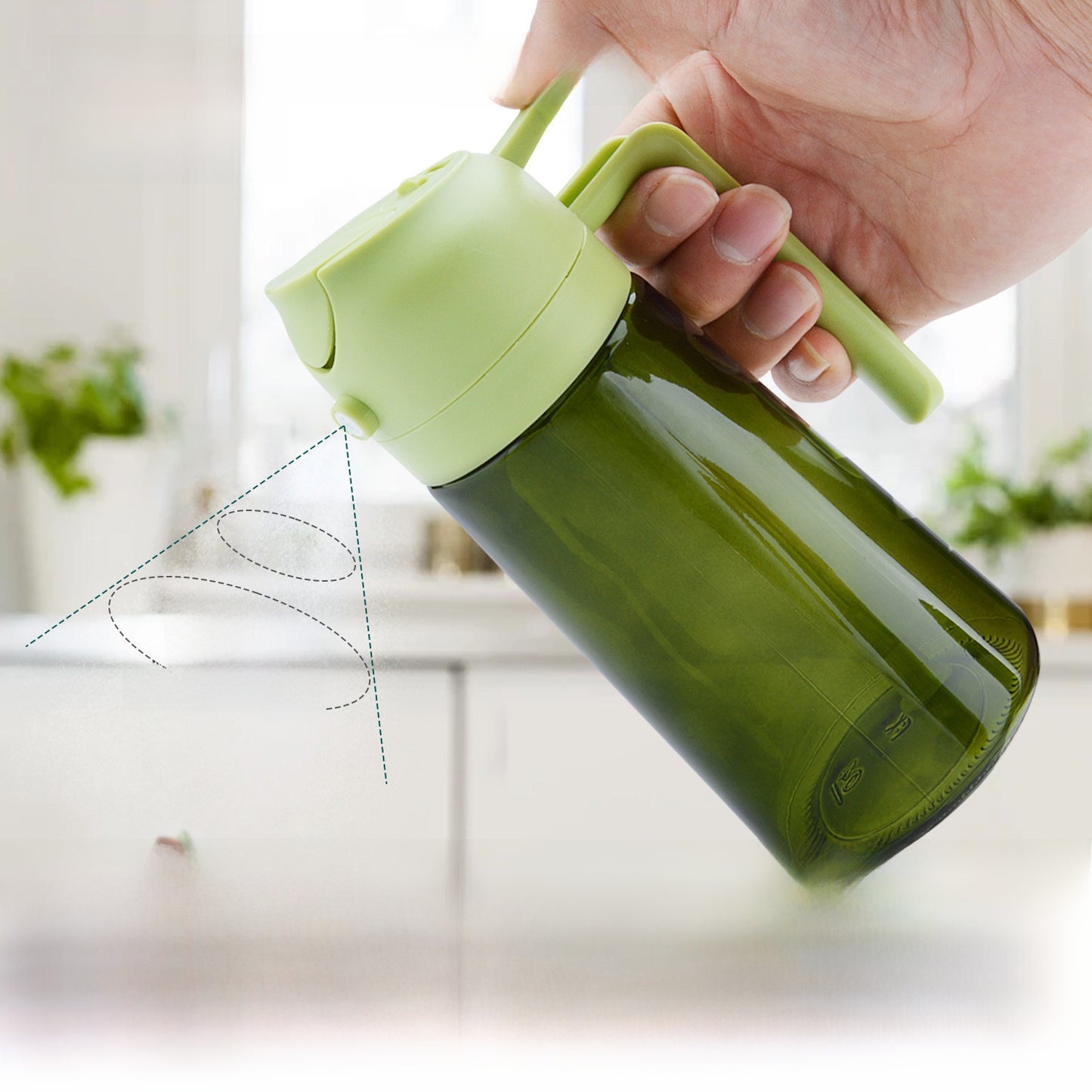 Glass spray bottle