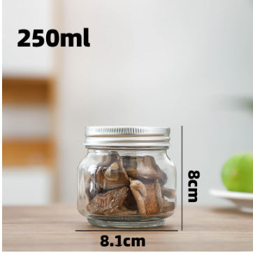 Glass storage jar