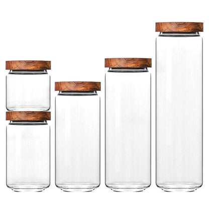Glass storage jar