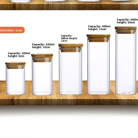 Glass storage jars