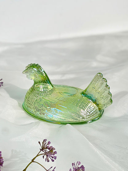Glass sugar bowl