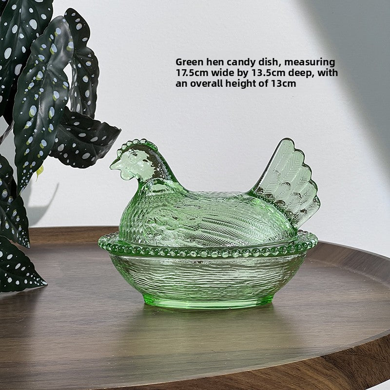 Glass sugar bowl
