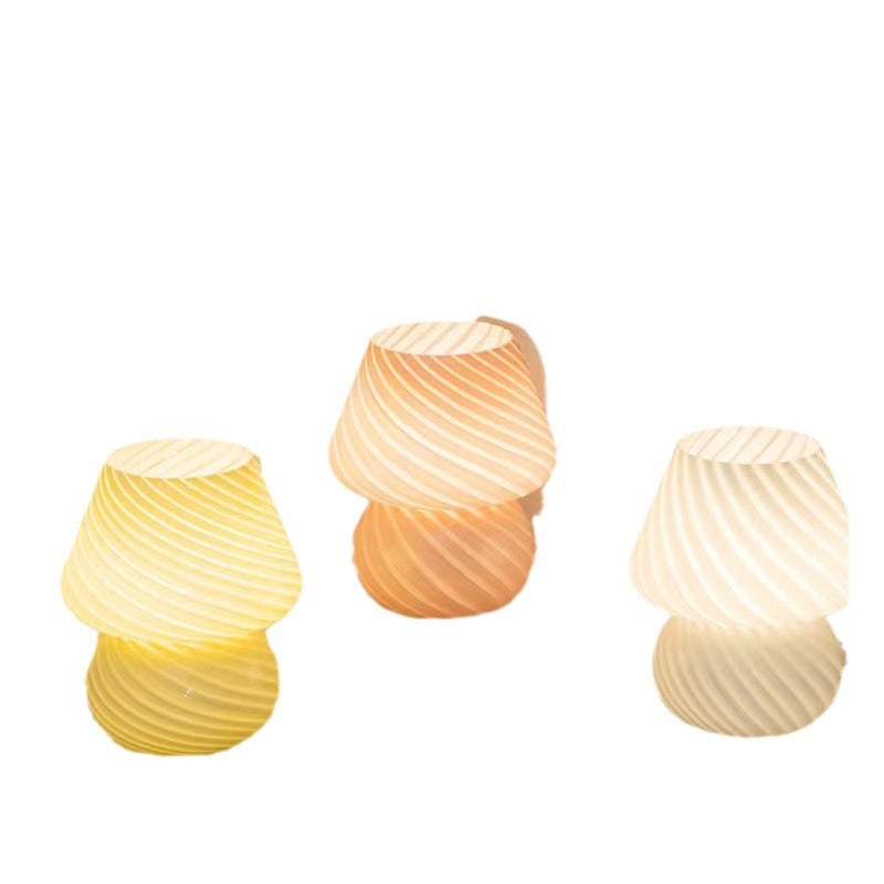 Glass table lamp in the "ins" style