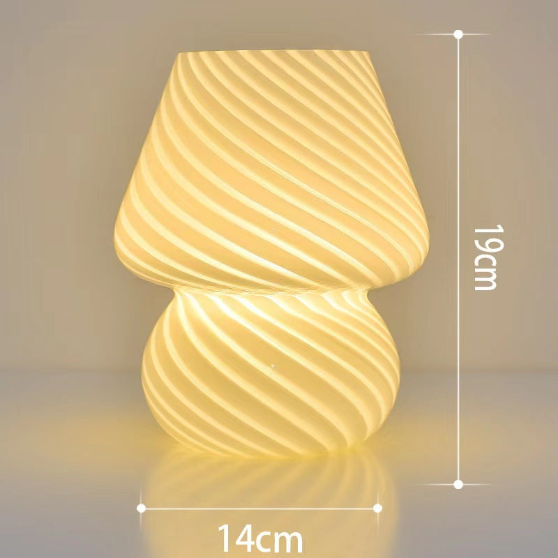 Glass table lamp in the "ins" style