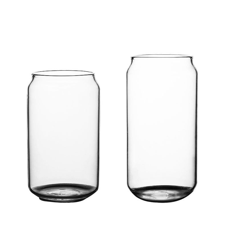 Glass transparent cola cup