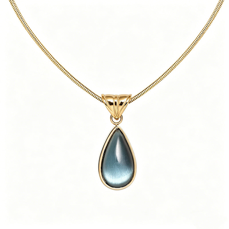 Glass Water Drop Necklace