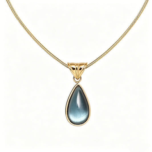 Glass Water Drop Necklace