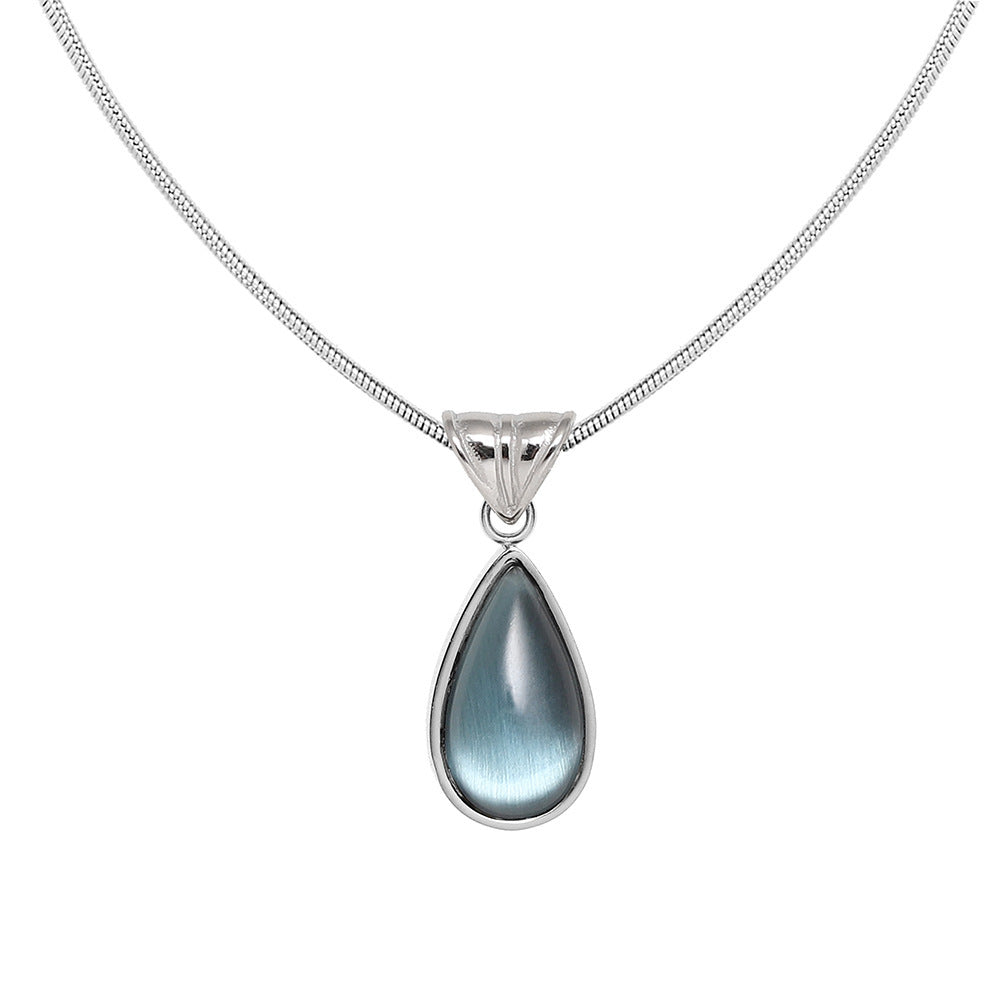 Glass Water Drop Necklace
