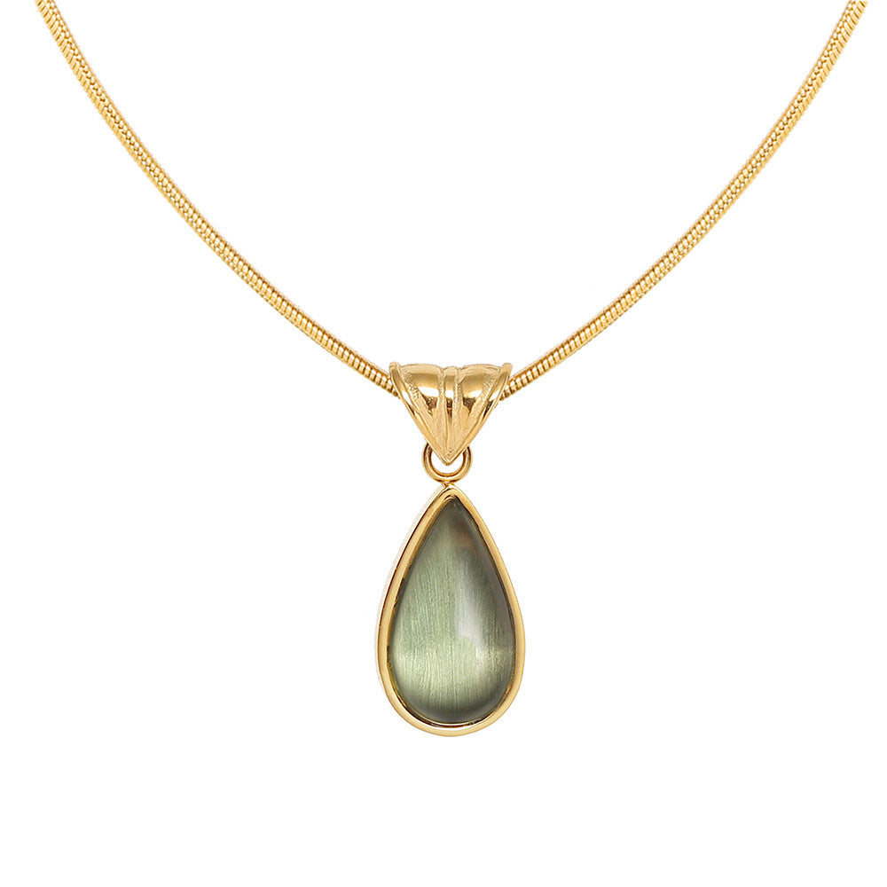 Glass Water Drop Necklace