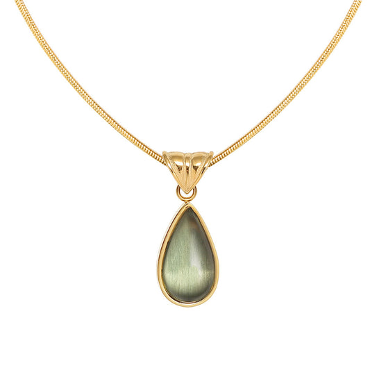 Glass Water Drop Necklace