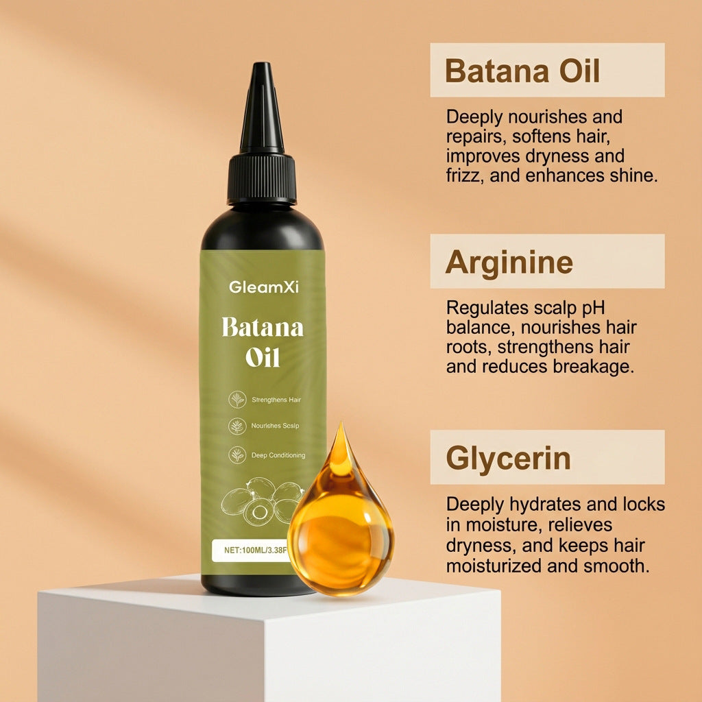 Gleamxi Batana Hair Care Oil Moisturizing Smoothing
