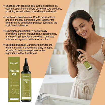 Gleamxi Batana Hair Care Oil Moisturizing Smoothing