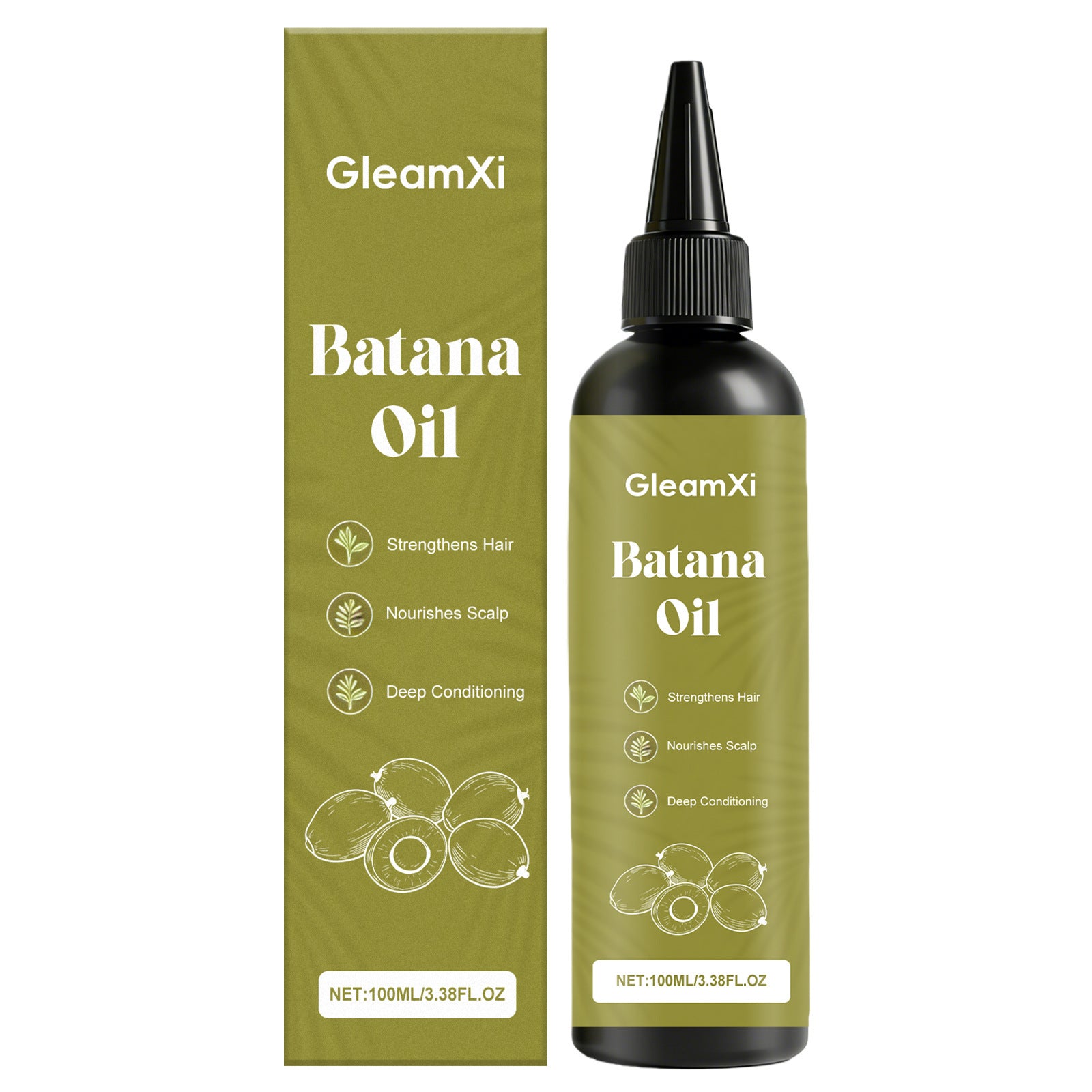 Gleamxi Batana Hair Care Oil Moisturizing Smoothing