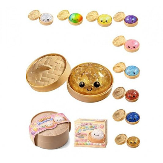 Glitter Dumpling Squishy Toy