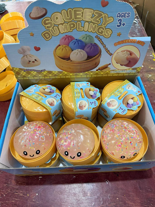 Glitter Dumpling Squishy Toy