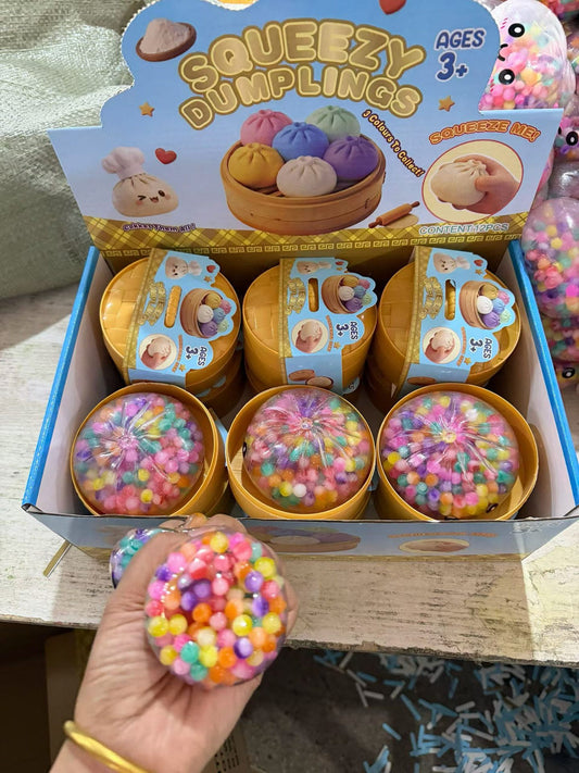 Glitter Dumpling Squishy Toy