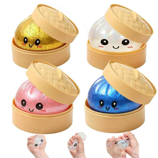 Glitter Dumpling Squishy Toy