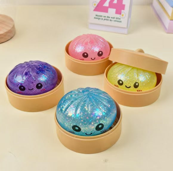 Glitter Dumpling Squishy Toys 4-Pack