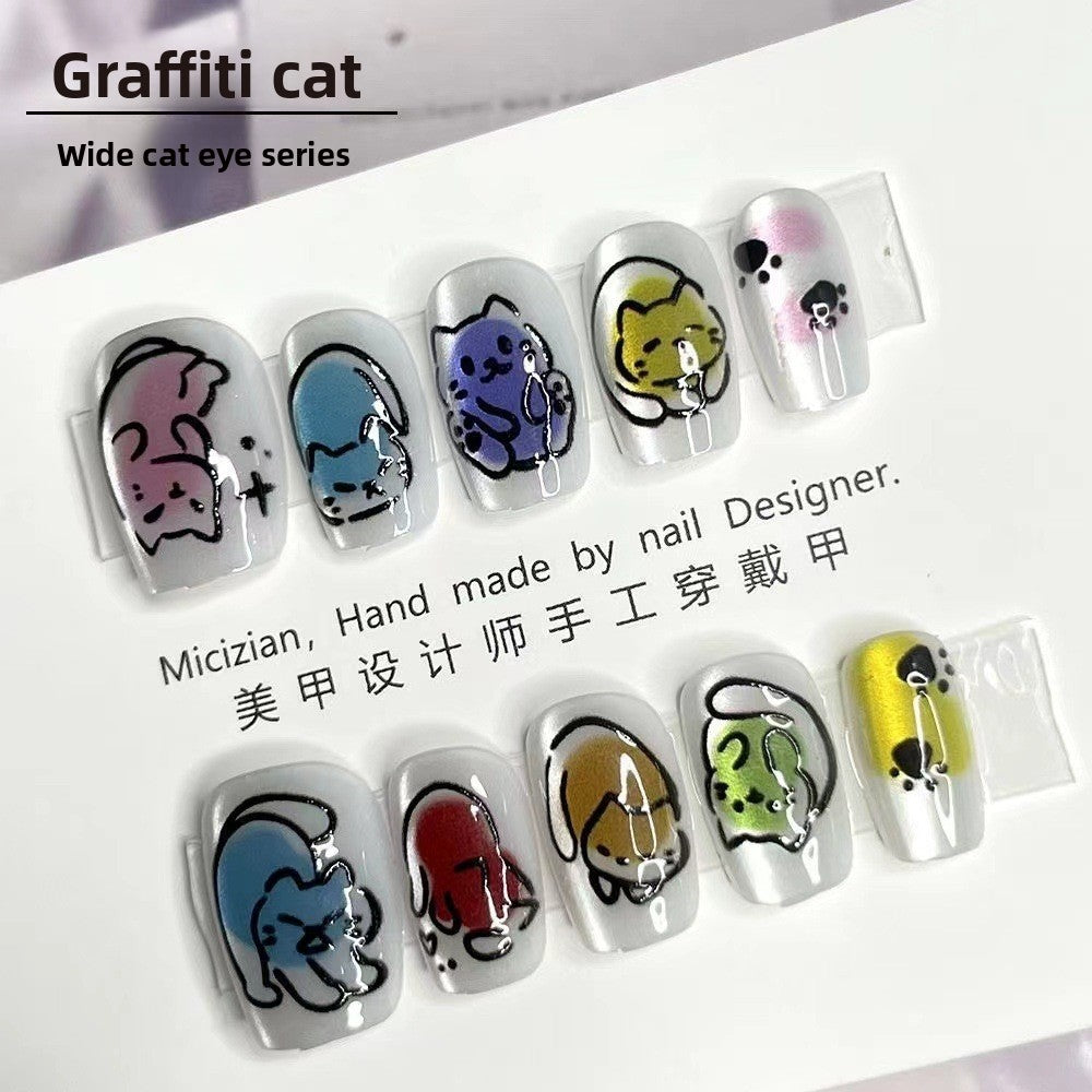 Glitter Nail Art Patches with Butterfly Design