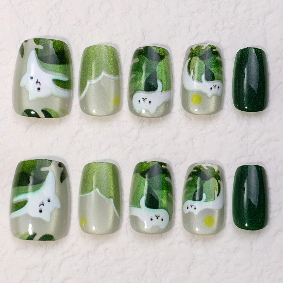 Glitter Nail Art Patches with Butterfly Design
