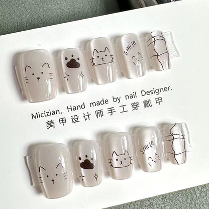Glitter Nail Art Patches with Butterfly Design
