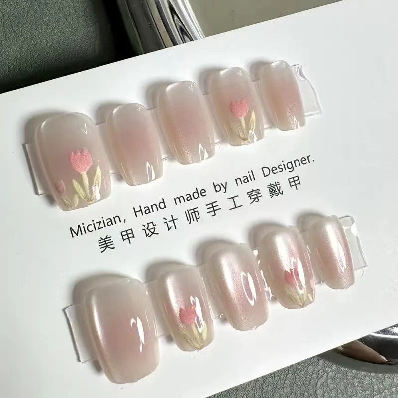Glitter Nail Art Patches with Butterfly Design