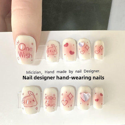 Glitter Nail Art Patches with Butterfly Design