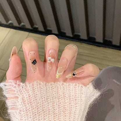 Glitter Nail Art Patches with Butterfly Design