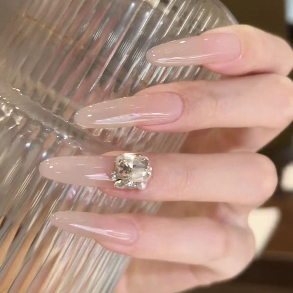 Glitter Nail Art Patches with Butterfly Design