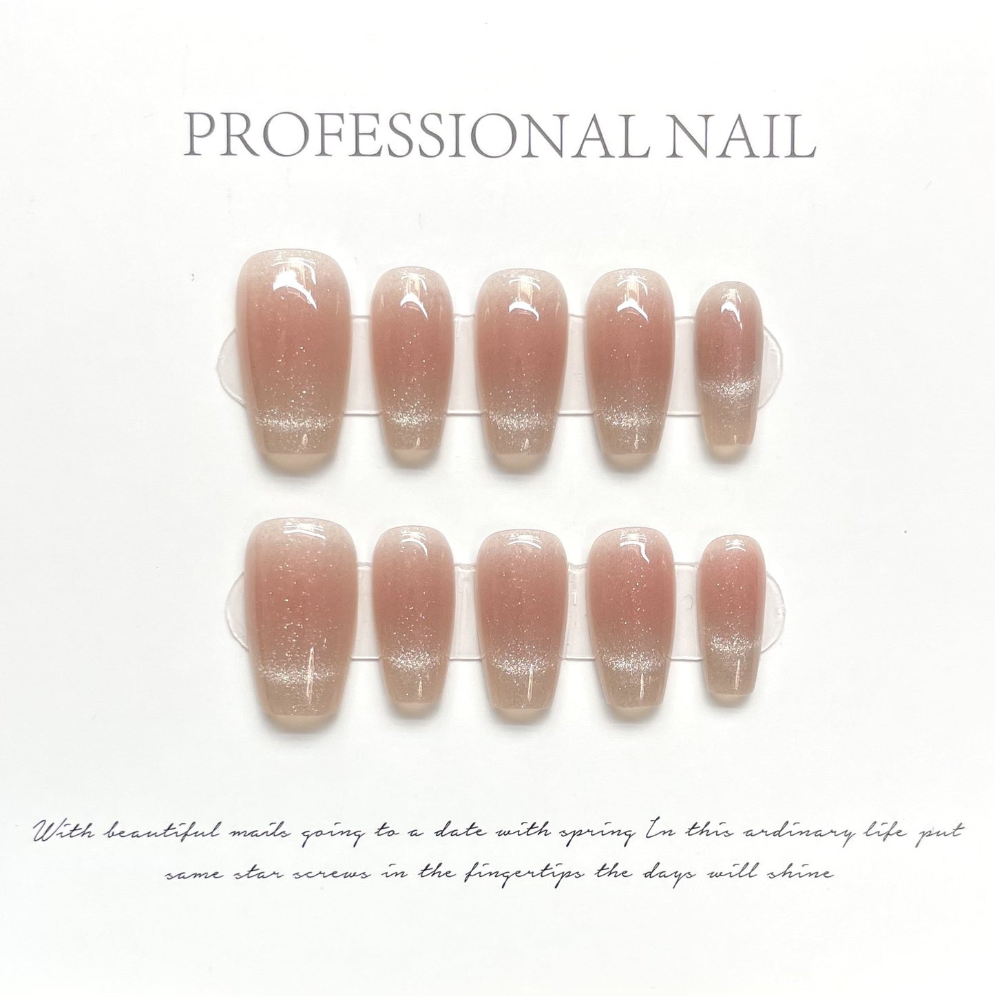 Glitter Nail Art Patches with Butterfly Design