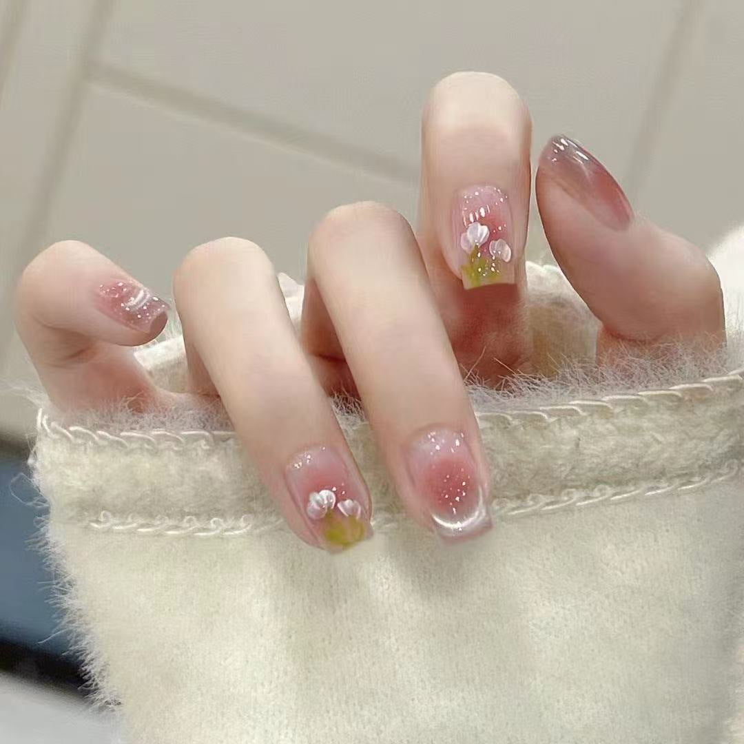 Glitter Nail Art Patches with Butterfly Design