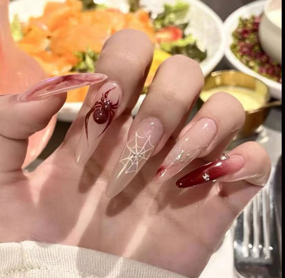 Glitter Nail Art Patches with Butterfly Design
