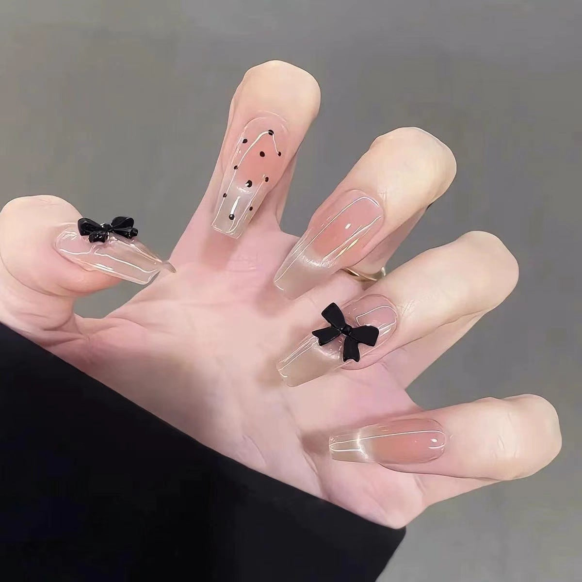 Glitter Nail Art Patches with Butterfly Design