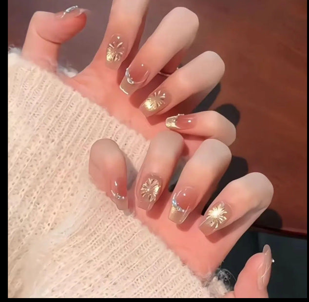 Glitter Nail Art Patches with Butterfly Design