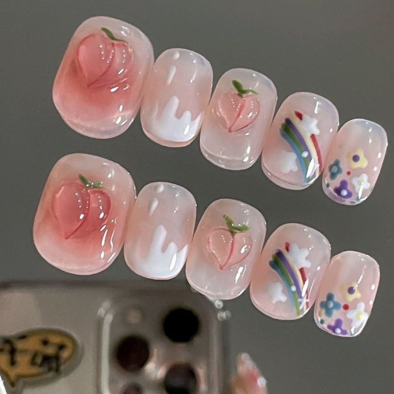 Glitter Nail Art Patches with Butterfly Design