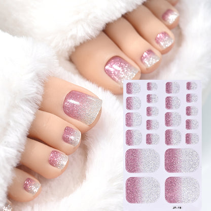 Glitter Toe Nail Art Stickers