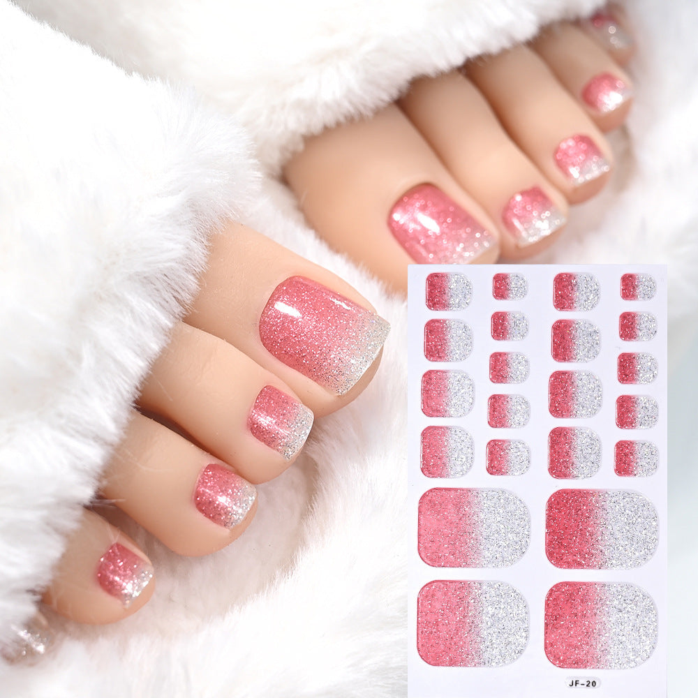 Glitter Toe Nail Art Stickers