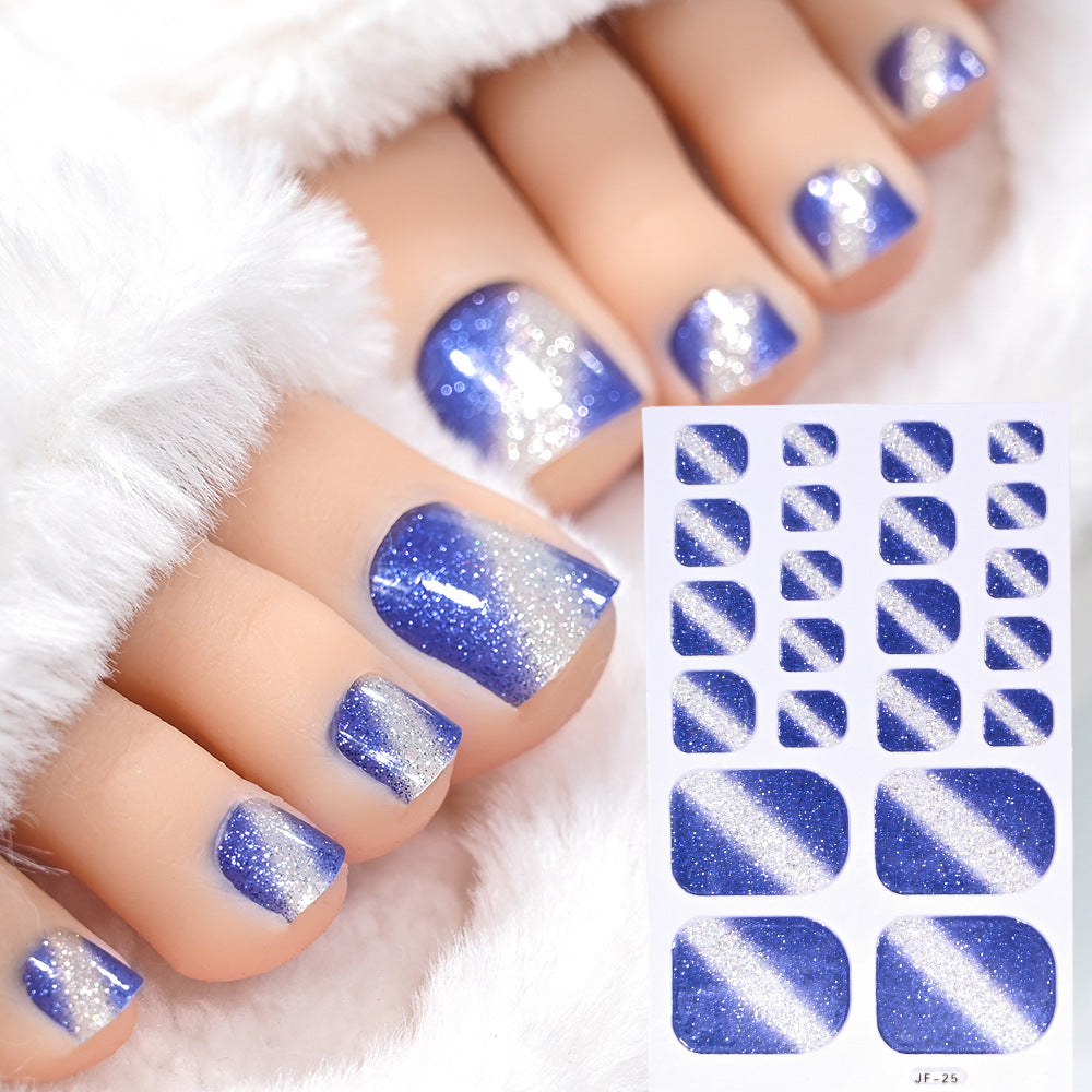 Glitter Toe Nail Art Stickers