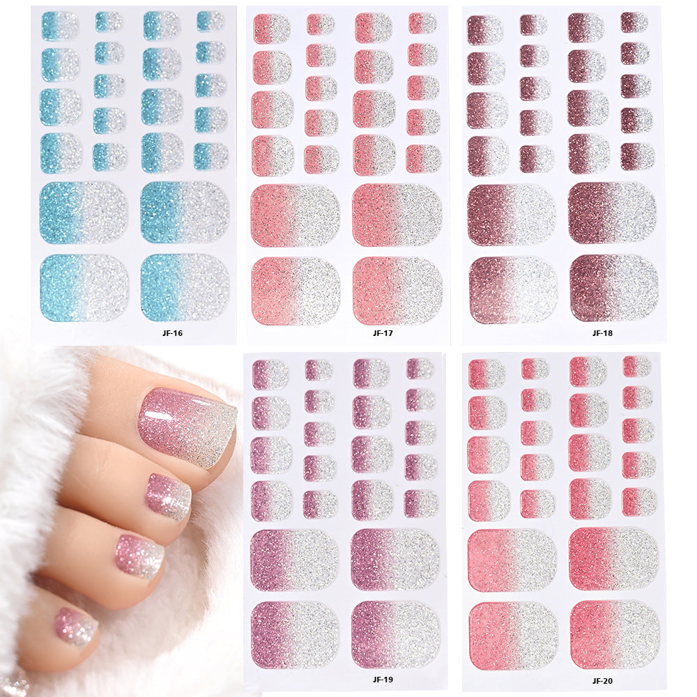 Glitter Toe Nail Art Stickers