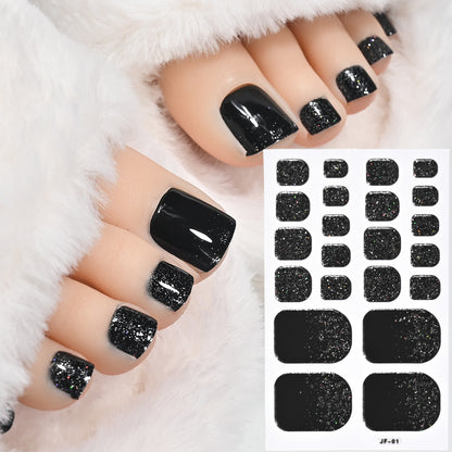Glitter Toe Nail Art Stickers