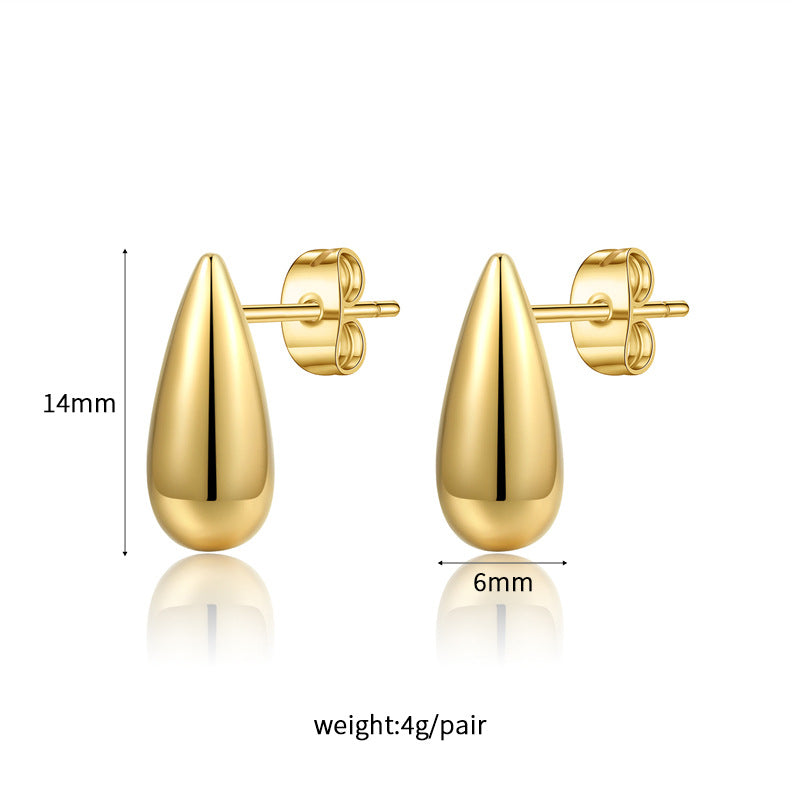 Glossy Irregular Drop Earrings