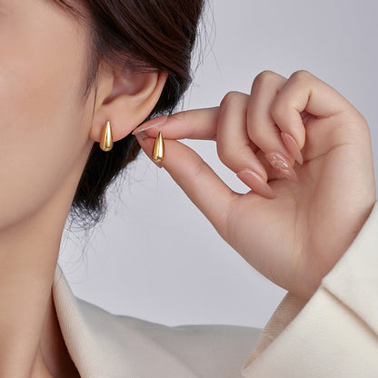 Glossy Irregular Drop Earrings