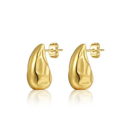 Glossy Irregular Drop Earrings