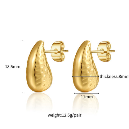Glossy Irregular Drop Earrings